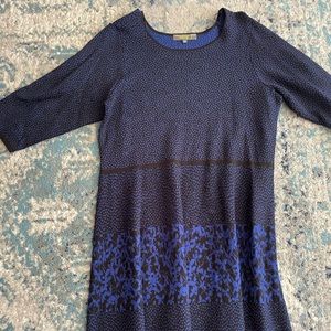 Black and blue dress